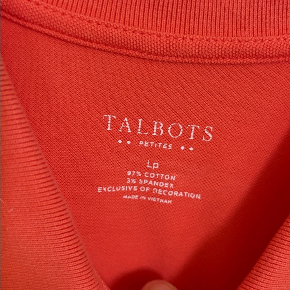 Women's Coral Short-Sleeve Polo Top - Picture 2 of 2